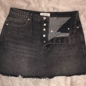 Free People denim skirt